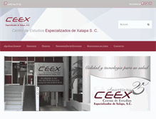 Tablet Screenshot of ceex.com.mx